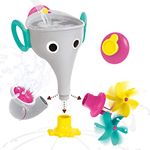 Yookidoo FunEleFun Fill ‘N’ Sprinkle Bath Toy. An Elephant Trunk Funnel Toddlers Play with 3 Interchangeable Trunk Accessories That Spins, Twist and Sprinkle, Promotes Kids STEM-Based Learning (Grey)