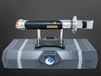 Saber Tech Exclusive: Galaxy's Edge Star Wars Kanan Jarrus Legacy Lightsaber – Custom Engraved Stand, Electronic Metal Hilt, Authentic Lights & Sound Effects