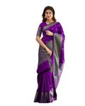 Yashika Women's Woven Banarasi Kanjivaram Cotton Silk Jaquard Saree (AZ-YS-OG-Bilal-Parent_Purple)