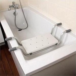 Tabouret de Douche, Tabouret de Bain Pivotant à 360°, Pieds Antidérapants, Sûr et Stable, pour Les Personnes Handicapées,Siège de Douche réglable en Hauteur (73-83 * 22 * 18cm)