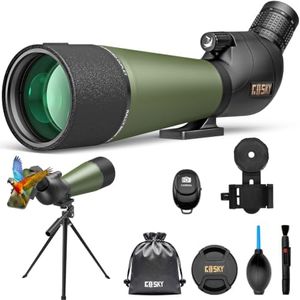 Gosky Flagship 25-75x80 Spotting Scope with Remote Shutter for Birding