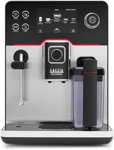 Gaggia Accademia One Touch Fully Automatic Bean to Cup Coffee Machine, Cappuccino & Espresso Maker with 19 One-Touch Recipes (Stainless Steel)