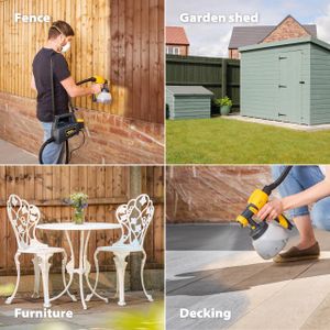 WAGNER Fence & Decking Paint Sprayer – 1400ml, 460W, 1.8m Hose
