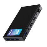 MeLE Fanless Mini PC Quieter3Q 11th Gen N5105 8GB 128GB Windows 11 Pro Micro Computer WiFi 5 Small Desktop Service with USB-C PD, Gigabit Ethernet, Dual HDMI 4K, Auto Power on, PXE Support M.2 SSD