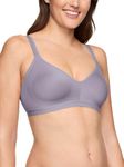 Warner's Womens Blissful Benefits Women's Underarm-Smoothing with Seamless Stretch Wireless Lightly Lined Comfort Bra, Tempest, Small