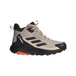 adidas Men's Terrex Anylander Mid Top Rain.rdy Hiking Sneaker, Wonder Beige/Black/Semi Impact Orange, 10.5