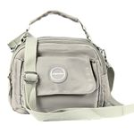 POPCUBE Stylish Women's Small Lightweight Sling Crossbody Shoulder Bag, Portable Handbag Bag With Inner Padded Pocket & Adjustable Strap (Grey)