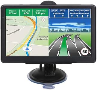 NAVRUF Car GPS Navigation System with 7 inch Display, 2025 Maps, Free Lifetime Updates for RV, Truck, Commercial Drivers, Semi Trucker with Custom Routing