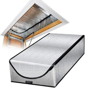 Attic Door Insulation Cover, Attic Tent with Double Zipper, Attic Stairs Insulation Cover Suitable for Heat Insulation in Summer and Warmth in Winter, All-Year Energy Saving, 25" x 54" x 11"