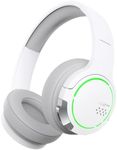 Hecate by Edifier G2BT Gaming Headset, Bluetooth 5.2 Wireless Headphones with 40mm Driver, Deep Bass Stereo Sound, Lightweight Noise Cancelling Over Ear Headphones with Soft Earmuffs (White)