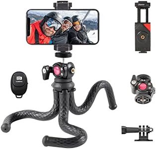 Phone Tripod Flexible ULANZI FT-01 Compact Tripod with Remote Phone Holder gopro Adapter, Camera Mini Tripod with Cold Shoe, Portable Waterproof Travle Tripod for Smartphone iPhone Samsung