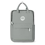 HYC00 Unisex Lightweight Backpack School Bag Water-resistant Casual Rucksack fits 14 inch Laptop for Boys Girls Travel Backpack Bookbag Men and Women College Daypack,Light Grey