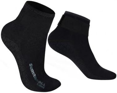 Summshall Neoprene Socks 5mm Wetsuit Socks Keep Warm Anti-slip Diving Socks for Men Women Low Cut Swim Socks Water Sport Snorkeling Swimming Surfing Sailing