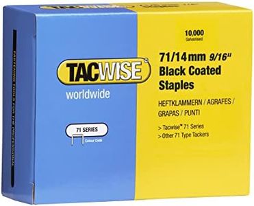 Tacwise 0374 Type 71/14 mm Galvanised Black Upholstery Staples, Pack of 10,000