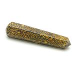 Nature's Crest Snake Jasper or Fossilized Jasper Healing Wand Massage Stick Natural Stone Energized & Charged for Reiki Pooja & Crystal Healing (1 PC - Aprox 2" to 3" or 5 to 8 CMS)