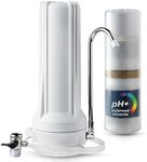 iSpring CT10-W countertop Water Filter System, White with Multi Stage Cartridge