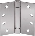 STANLEY 2060R 4X4 26D STL Spring Door Hinge, Satin Chrome, Steel, 4" Height