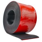 Rubber Strip Adhesive Neoprene Rubber Sheet 80mm(W) x3mm(T) x3m(L) Solid Rubber Rolls for DIY, Washers, Crafts, Pads, Flooring Protection, Supports, Seal Floor Covering, Leveling, Weather Seal