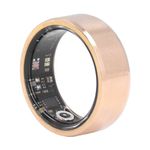 Smart Ring, Smart Ring Health Sleep Monitoring Step Counter, IP68 Waterproof Intelligent Wearable Device, Gold Sports Ring with Chariging Cable (8)