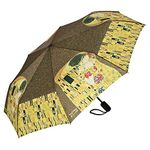 VON LILIENFELD Folding Pocket Umbrella Lightweight auto Open close Art Men Woman Gustav Klimt The Kiss