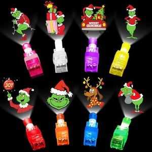 Vodoco 40 PCS Christmas Party Favors for Kids , LED Finger Lights Toys Bulk Glow in the Dark Party Favors School Classroom Prizes for Students Stocking Stuffers Goodie Bag Stuffers Christmas Gift