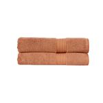 Christy Supreme Hygro 2 Bath Towels Set | Cinnamon | 100% Luxury Supima Cotton | Ultra Soft | Super Absorbent | 650GSM | Plush and Long Lasting