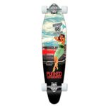 Yocaher Graphic Series Complete Kicktail Skateboards Longboard w/Black Widow Premium 80A Grip Tape Aluminum Truck ABEC7 Bearing 70mm Skateboard Wheels (Complete - Kicktail - 11 - RTE 66)