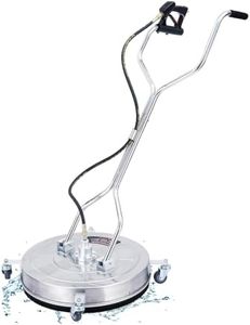 30" Pressure Washer Surface Cleaner with 4 Wheels - Stainless Steel Dual Handle Surface Cleaner 5200 PSI for Pressure Washer Attachment for Driveways, Pathway, Sidewalks, Patios, Decks
