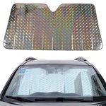 Car Windshield Sunshade Reflective, Car Windscreen Heat Shield Reflective Car Shade Umbrella, Universal Car Dashboard Sun Protector Shades, Inside Sunshades For Car Windscreen Summer