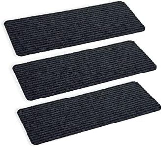 Astra Fußmatte innen anthrazit Schmutzfangmatte rutschfest – Türmatte 25x60 cm 3er Set wasserabweisend – Rib Line Fußabtreter strapazierfähig antistatisch