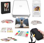 Lifeprint 2x3 Ultra Slim Printer Portable Photo and Video Printer for iPhone and Android (White) Gift Bundle