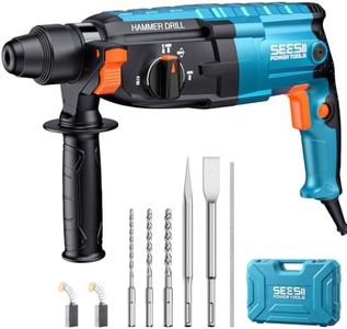 Seesii 9 Amp SDS-Plus Lightweight Rotary Hammer Drill for Concrete, Masonry