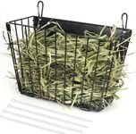 Rabbit Hay Feeder - Guinea Pig Hay Feeder - X-Large Metal Frame Bunny Hay Feeder, 9.7x4.7x6.6 inch Guinea Pig Hay Holder for Bunny, Guinea Pigs, Chinchillas, Small Animals (1 Pack)