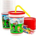 Leakproof 12oz Kids Party Cups With