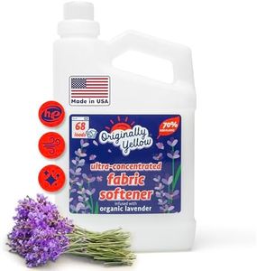 Originally Yellow Plant Based Fabric Softener | Ultra-Concentrated Laundry Softener Infused with Organic Lavender | High-Efficiency Liquid Fabric Softener Helps Remove Static & Wrinkles | 34 Oz