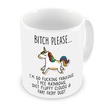 VIROSA Bitch Please I'm So Fabulous Unicorn Ceramic Mug, Funny Gift for Loved Ones, Birthday, Office Gift, Christmas, Thanksgiving, Funny Rude Gift Coffee Mug for Any Occasion Present