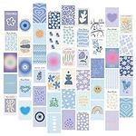 Danish Pastel Room Decor, 50 Pcs Wall Collage Kit, Aesthetic Room Decor Preppy Room Decor Bedroom Decor Aesthetic Wall Decor Bedroom Posters for Bedroom for Teen Girl