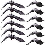 BigOtters 12pcs Halloween Bats,Rubber Hanging Vampire Bats for Halloween Party,April Fool's Day,Haunted House Decoration