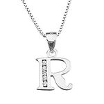 YFN Initial R Pendant Necklace in S
