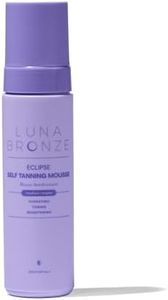 Luna Bronze Eclipse Self Tan Mousse (Medium) | Streak Free Natural Sunless Tanner, Devlops a Golden Tan Over 6-8 Hours | Lightweight Formula with Organic Aloe Vera | Australian Made (200ml/6.7 fl. oz)