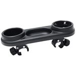 Baby Snack Tray, Universal Snack Tray for Stroller, Partition Storage Child Tray with Adjustable Clip Fits Most Types of Strollers with Armrests,Black.