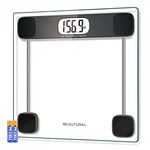 Beautural Precision Digital Body Weight Bathroom Scale with Lighted Display, Step-On Technology, 400 Pounds