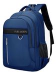 FUR JADEN 35L Travel Professional Backpack with 15.6 Inch Laptop Compartment I 3 Large Compartments I Organizer Pockets I For Men Women Boys Girls I School and College Bagpack (Navy)