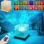 Luminorthe Cube Lamp, Northern Lights Cube, Northern Lights Lamp, 16 Colors Gradual Romantic Gift Starry Sky Projector Lamp (Square)