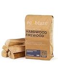 Ecoblaze Kiln Dried Firewood 60L – 3x Hardwood Log bags for Wood Burners - Ready to Burn - Pizza Oven Wood - Perfect for Fire Pits, Log burners, Chiminea's, Fireplaces and Campfires - Dried Under 20%