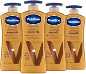 Vaseline Intensive Care Almond Smooth Body Lotion for dry skin with 48H moisture + ultra hydrating lipids 600 ml (Pack of 4)