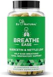 Breathe Inhaler Support Supplement – Sinus, Lungs, Open & Clear Airways – Seasonal Nasal Health, Bronchial Wellness, Healthy Chest – Quercetin, Vitamin D, Bromelain Pills – 60 Vegetarian Soft Capsules