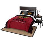 Northwest Company NHL Chicago Blackhawks Comforter and Sham Set, Full/Queen, Draft