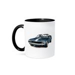 3dRose Classic Muscle Car - Two Tone Black Mug, Ceramic, Multi-Colour, 10.16 x 7.62 x 9.52 cm