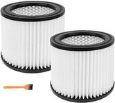 90398 HEPA Replacement Filter for Shop-Vac 9039800, 903-98, 903-98-00 Hangup Type AA Wet/Dry Small Cartridge Vacuum Filter, Fits Most for Shop Vac 4, 2.5 Gallon and Less, 2 Pack